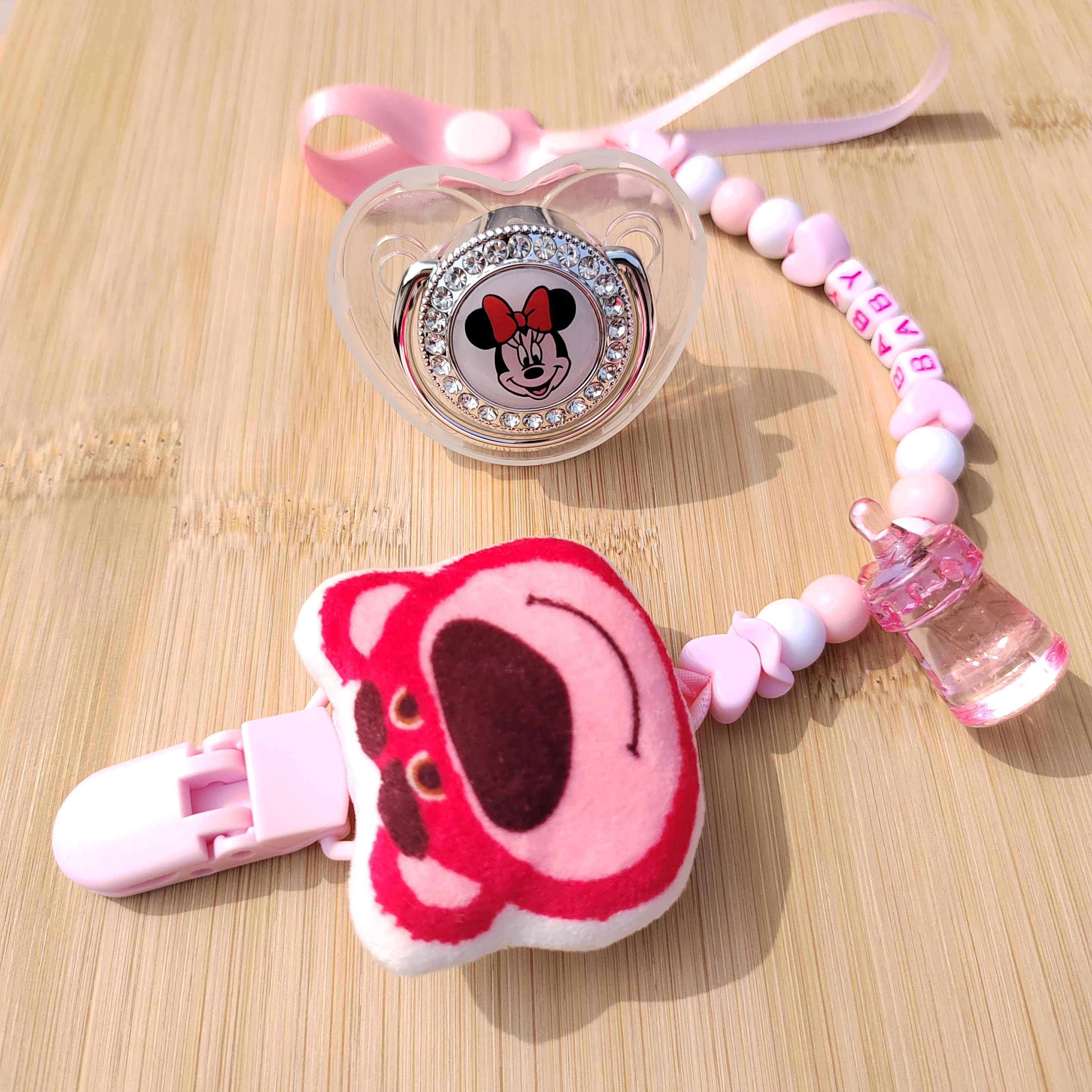 Disney Baby Pacifier Newborn silicone Pacifier Personalized Name
