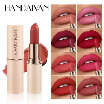 5-Color Matte Liquid Lipstick Waterproof No-stick Cup All-Day Wear Featherlight Velvet Finish Fade-Proof Lip Makeup Set