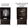 Shaker 2Door Wardrobe,Solid Wood with Walnut Finish and Made of100% solid wood forbedroom living room wardrobescloset organizer 5