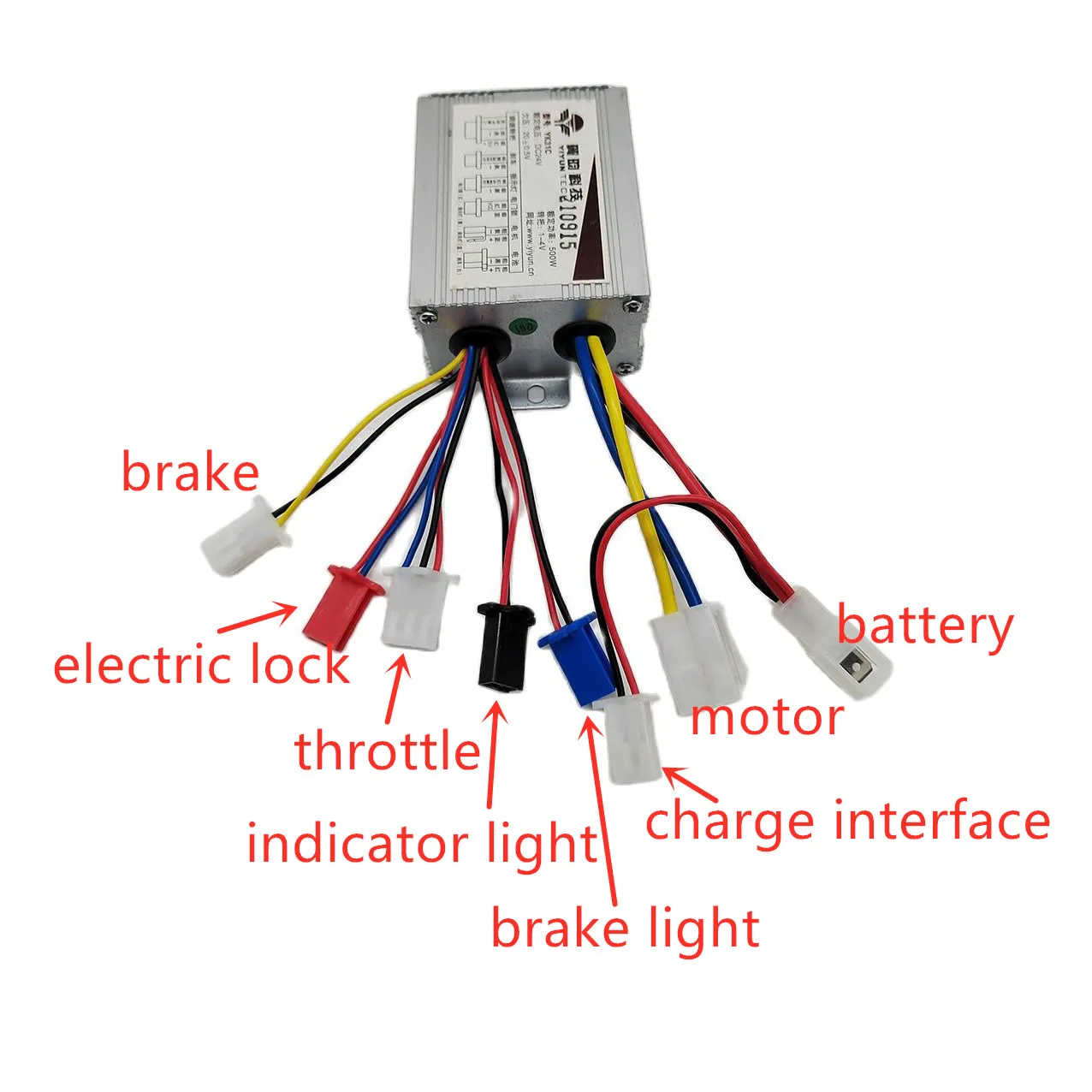 Electric Bike Bicycle Scooter Accessories Motor Brushed Controller Throttle Twist Grip 24V 36V 48V 250W 350W 500W