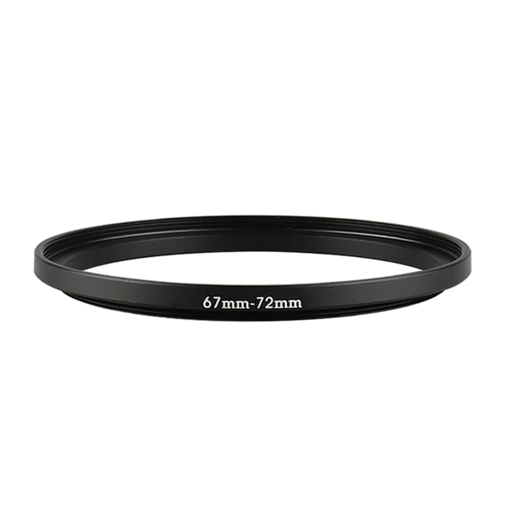 

Aluminum Black Step Up Filter Ring 67mm-72mm 67-72mm 67 to 72 Filter Adapter Lens Adapter for Canon Nikon Sony DSLR Camera Lens