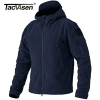 Buy TACVASEN Military Army Jackets Men Fleece Tactical Combat Jackets Full Zip Hooded Coats Hiking Climbing Outerwear Causal Parka Online - Image 4