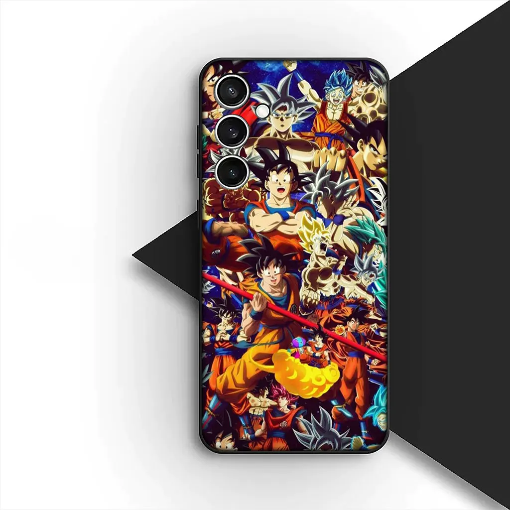 Dragon-Themed Soft Phone Cover - Goku & Friends Design