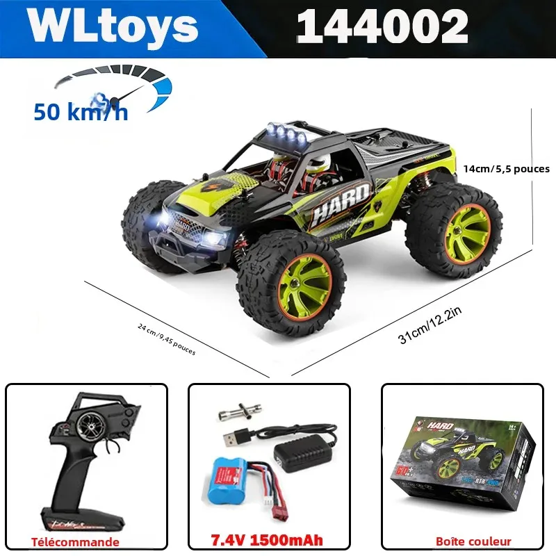 Voiture RC 4x4 Tout Terrain 2.4GHz - 144001/144010/144018