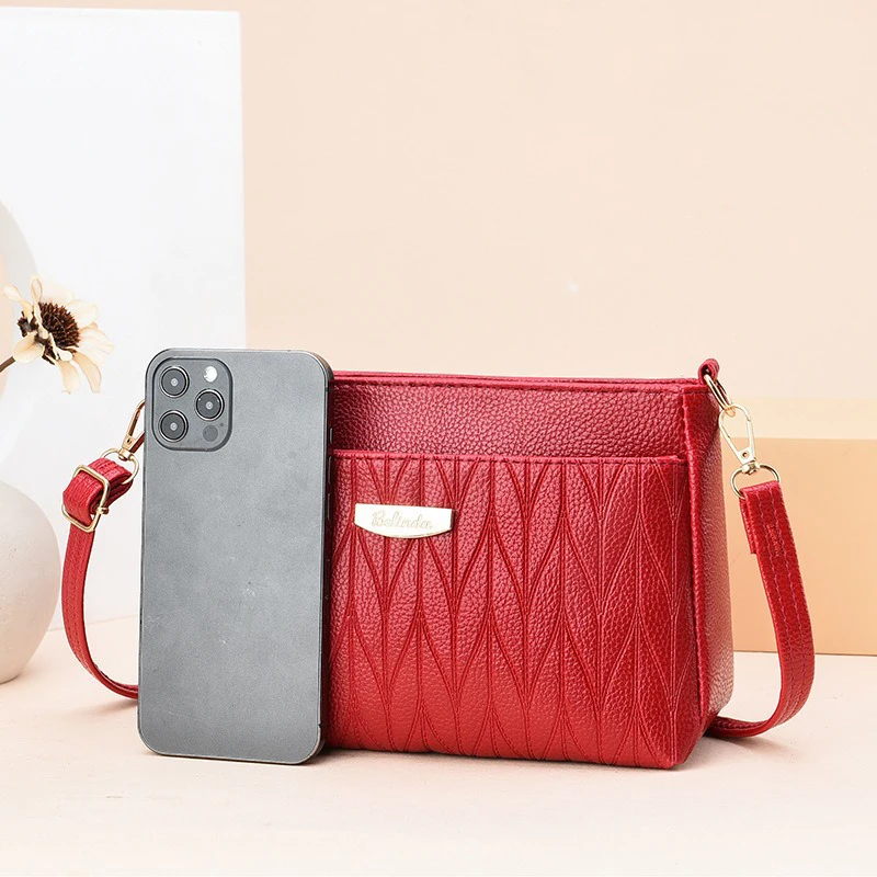 Women Bags Multiple Zipper Fashion Trend Ladies Crossbody Shoulder Messenger Cute Side Hand Bag Purse Luxury Design 2