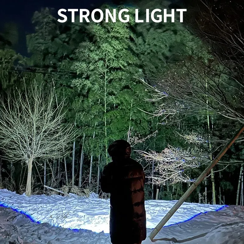 3 개의 눈을 가진 몬스터 미니 플래시, 초강력 손전등, 충전식 휴대용 야외 조명, 장거리 강력한 플래시 라이트