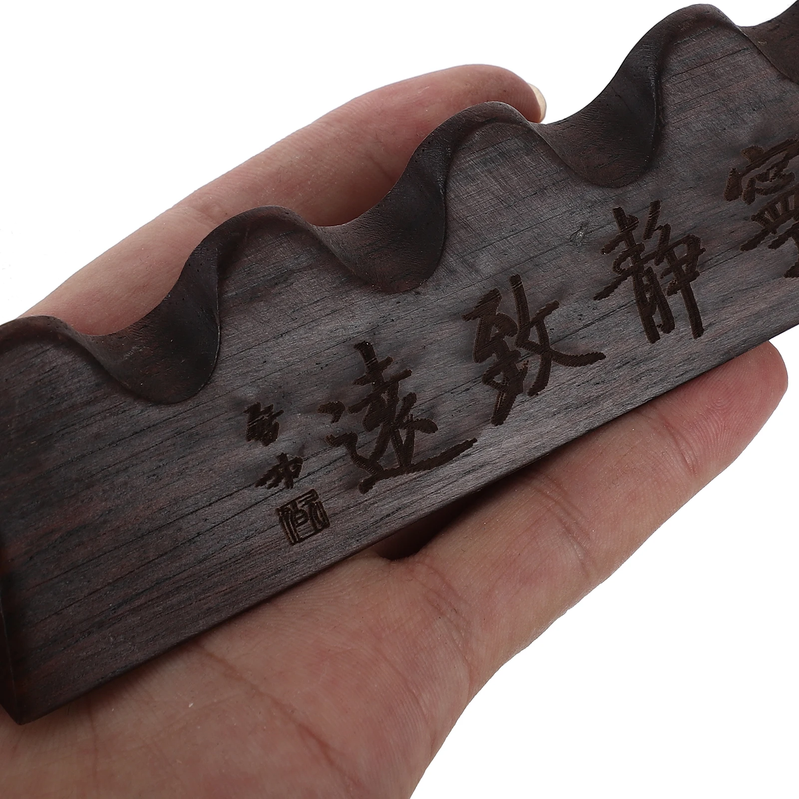 Wooden Calligraphy Pen Holder Retro Brush Stand Chinese Style Desk Organizer Vintage Writing Brush Support Pen Rack For