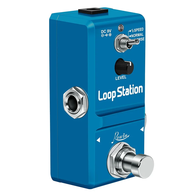 Rowin Ln-332As Loop Station Looper Effetti Per Chitarra Pedale Overdubs Illimitati 10 Minuti Di Loop, 1/2 Tempo Di Retromarcia
