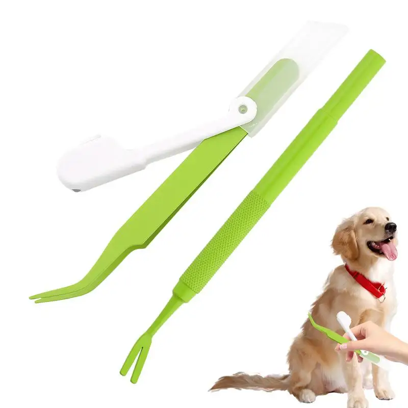 

stainless steel Dog Tick Removal Tool effortless dog tick remover Portable multipurpose pet tick tweezers for dogs and cats