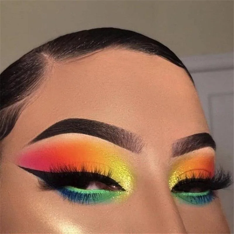 12 Colors Phosphor Fluorescent Neon Pigment Eye Shadow Makeup Palette Shine Shimmer Face Body Nail eye shadow,eye shadow plate