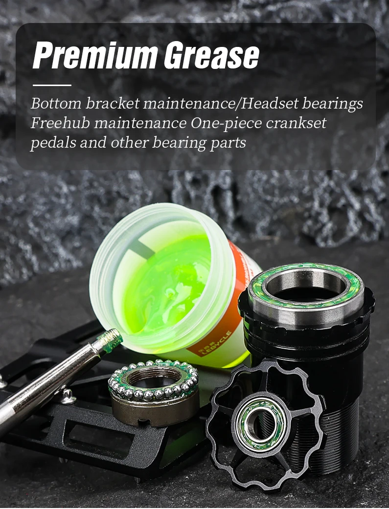 Description Picture 2 of itemLebycle Bicycle High Quality Lubricating Oil For Shimano Green Effect Bearing Grease Hub Lubricants Lipid Elements 50g