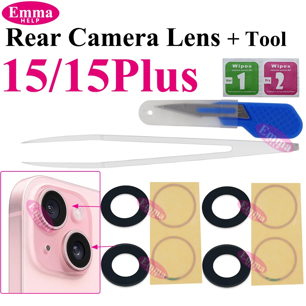 Back Camera Glass Replacement Kit - 2-Pack