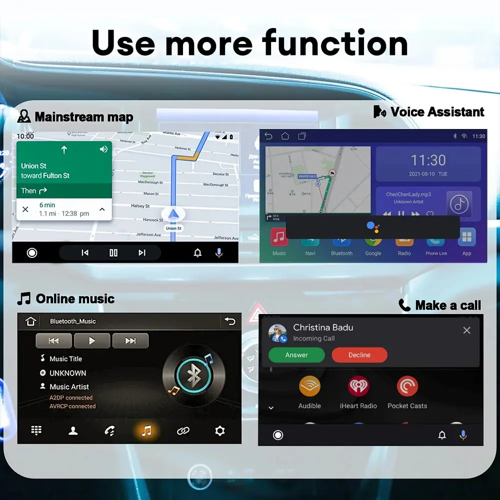 Wireless Carplay Adapter Mini Carplay&Auto Box Dongle Wired To Wireless For Audi Toyota Mazda Nissan Chevrolet Suzuki Subaru Kia Ford Opel Skoda Hyundai