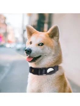 Dog For Apple Dog Pet Collar Airtag Reflective Collar Soft With Supplies Fashion Nylon Dog Anti-lost Case Suit Tracking Collar 1