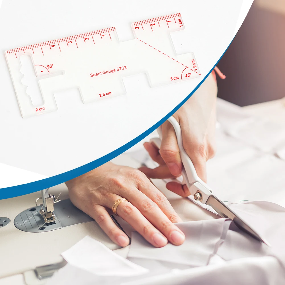 Sewing Ruler Multifunctional Measuring Gauge Acrylic Quilting Making