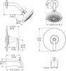 Weller Tub and Shower Trim Kit (Valve Sold Separately), Single Handle, Matte Black Finish, LG898WRB 3