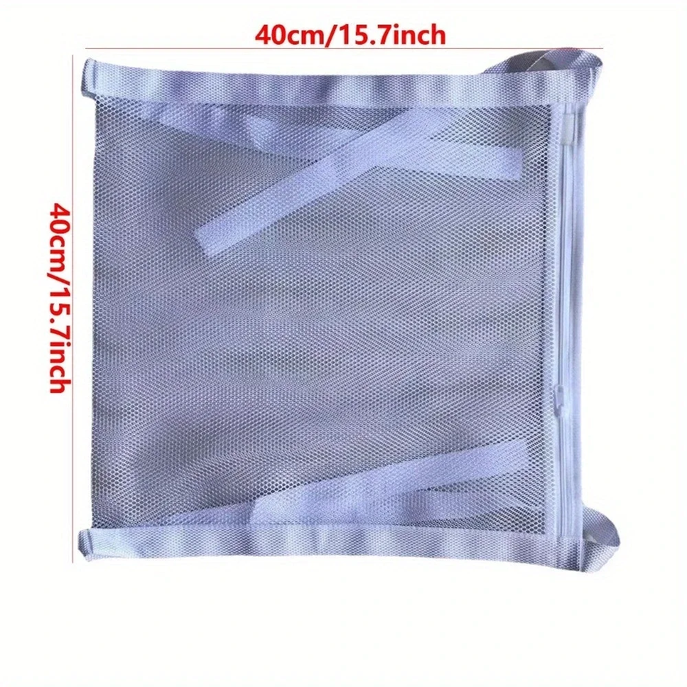 1pc Wash Bag With Elastic Strap, Durable Fabric Machine Washing Special Bag For Shoes, Clothing, & Laundry, Home Organization 3
