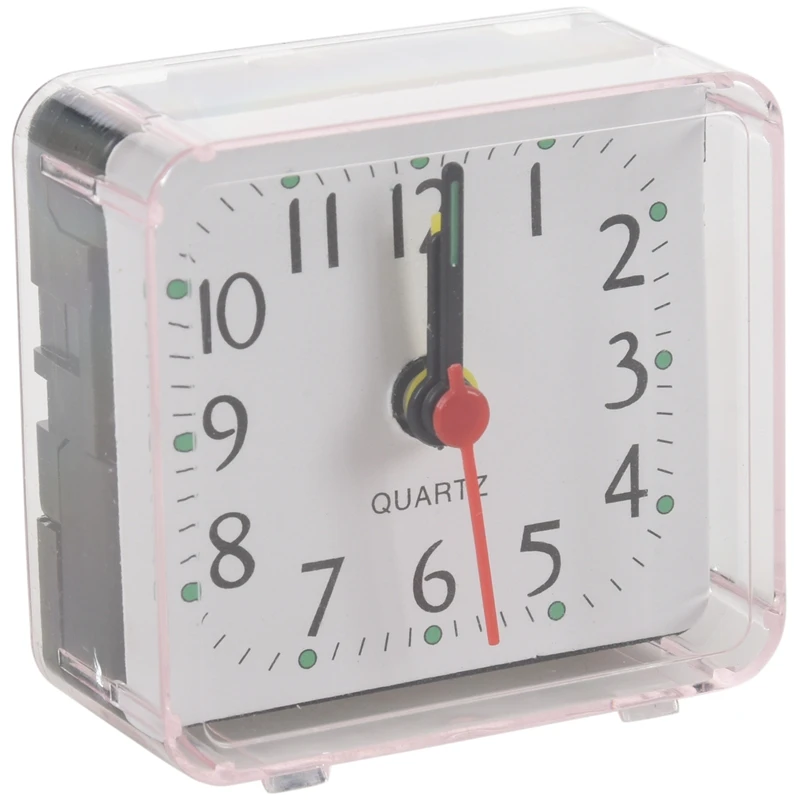 

1PCS Portable Cute Mini Cartoon Multi-function Table Clocks（white）