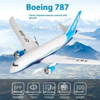 RC Boeing 787 Glider Qf008 2.4G Electric Remote Control Plane Three-Channel Fixed Wing Aircraft Passenger Jet Model Toy Kid Gift 2