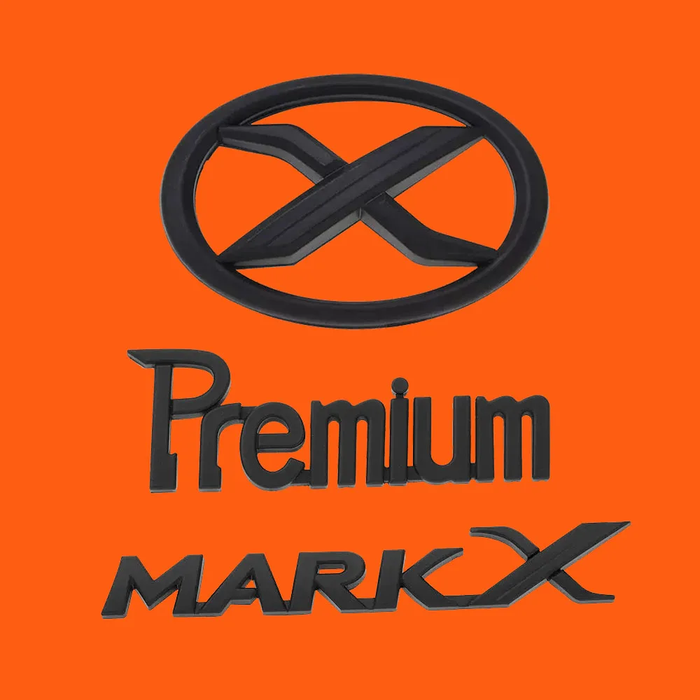 3D ABS 마크 X 엠블럼 프리미엄 자동차 배지 X 후면 트럭 자동차 스티커 자동차 장식 도요타 MARKX MARK-X 자동차 액세서리