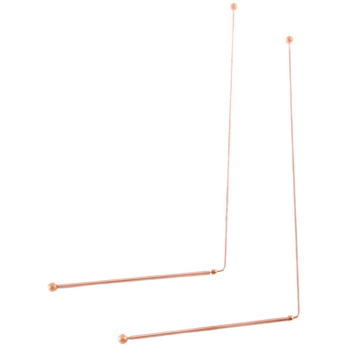A62T-Copper Dowsing Rods-99.9% Pure Copper 2PCS Divining Rods Energy Water Witching Detector