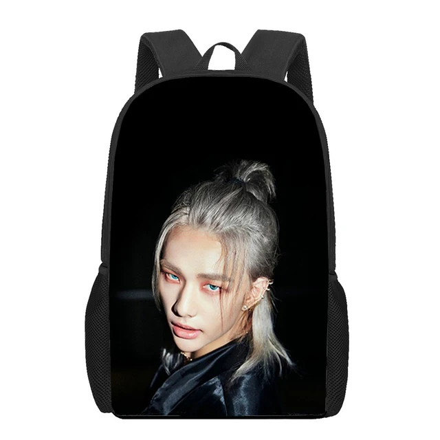 kpop stray kids hyunjin 3D Print School Bags for Teenager Boys Girls Unique Children  Kids Backpack Book Bag Student Bookbag - AliExpress