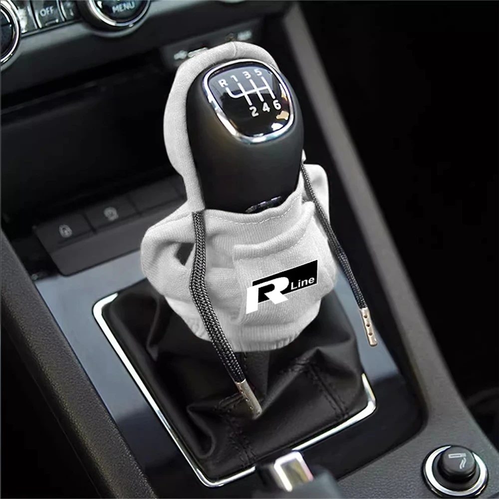 Gear Shift Handle Hoodie Car Gear Shift Manual Handle Sweatshirt Auto Accessory For Volkswagen VW R Golf 4 5 Passat Beetle Tiguan Rline Polo CC B6