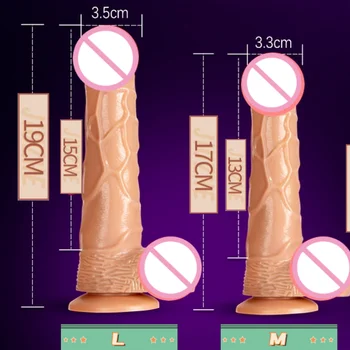 Realistic Dildo Vibrator G-spot Massage Masturbation Lifelike Feeling Real Penis Sex Toys For Women Adult Sex Shop Masturbators 5