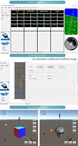 WitMotion SINDT IMU 2 Axis Sensor Digital Tilt Angle Inclinometer (Roll Pitch) IP67 Waterproof Anti-vibration on Android/PC/MCU