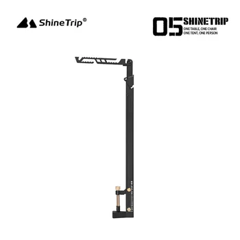 ShineTrip 야외 휴대용 캠핑 스테인레스 스틸 조명 스탠드, 개폐식 멀티 스피드 조절 가능, 전술 바람 조명 스탠드