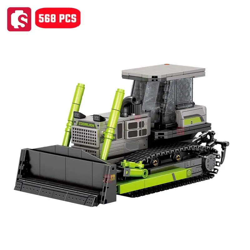 Sembo 568 Pz Bulldozer Camion Assemblaggio Building Blocks Moc City Construction Engineering Veicolo Modello Mattoni Ragazzi Giocattoli Regali