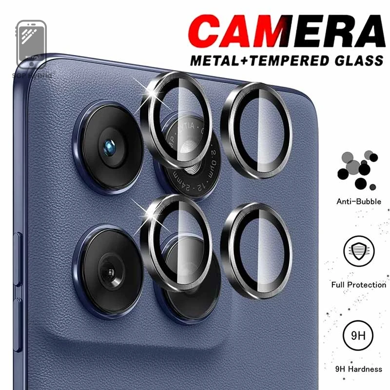 Aluminum Alloy Ring Camera Glass - 9D Rear Lens Cap