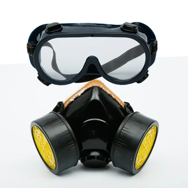 Masque de protection respiratoire avec filtres, utilisé contre pesticides et poussières