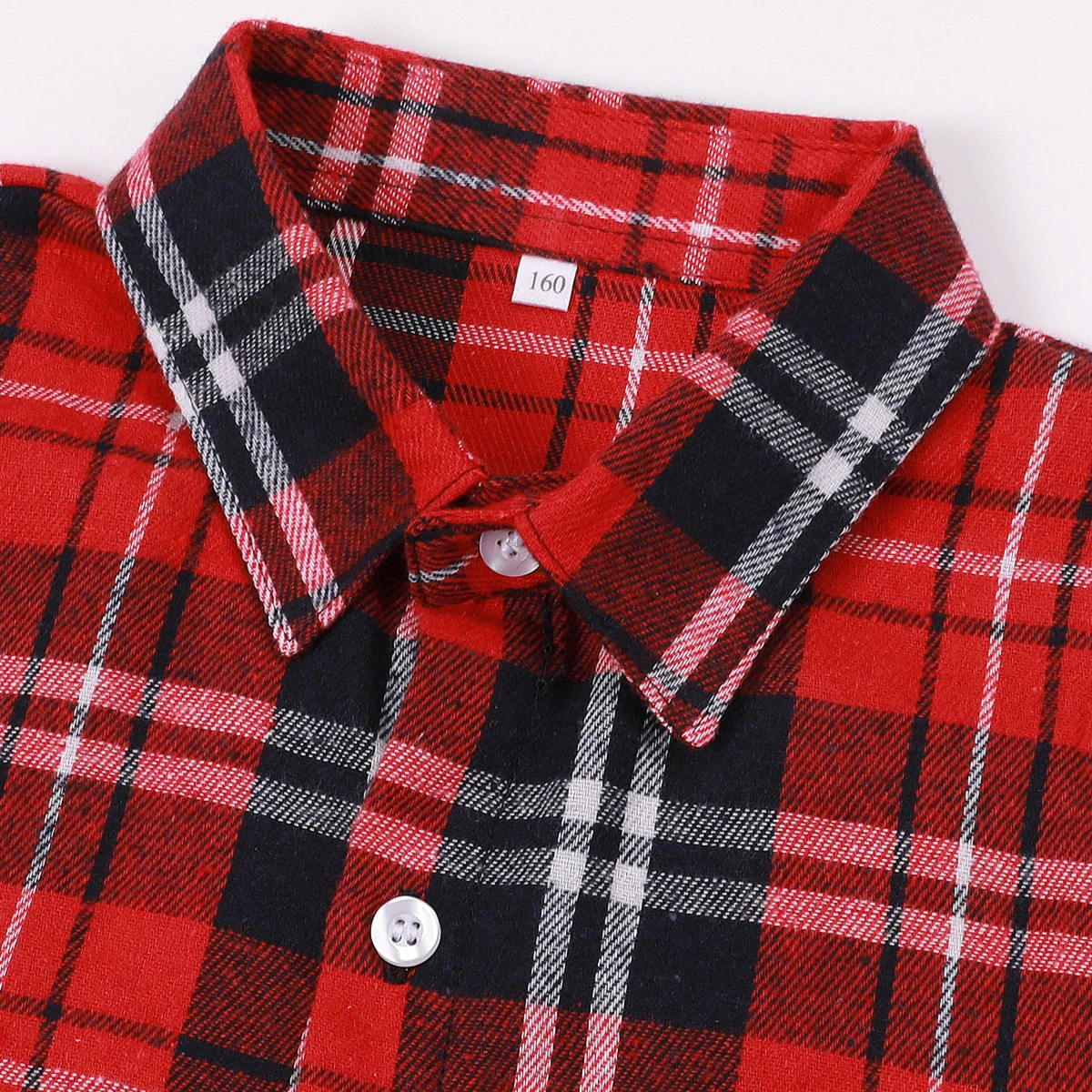 الأولاد عيد الميلاد قميص الاطفال عيد الميلاد الأحمر فحص الزي السنة الجديدة حفلة هدية التصوير الفوتوغرافي الملابس الرسمية منقوشة طويلة الأكمام ملابس علوية من القطن