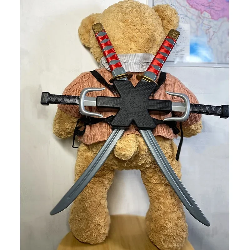 1: 1 Ninja Set Halloween Children's Japanese Samurai Cosplay Toy Knife Set sword Dart Toy Model Gift Collection Bizarre Toy