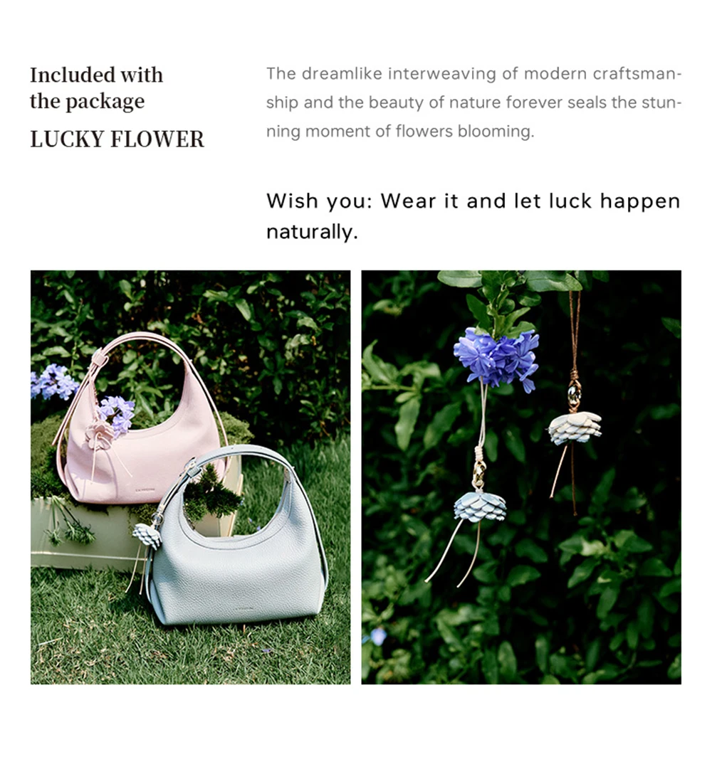 Half moon leather tote, top zipper detail