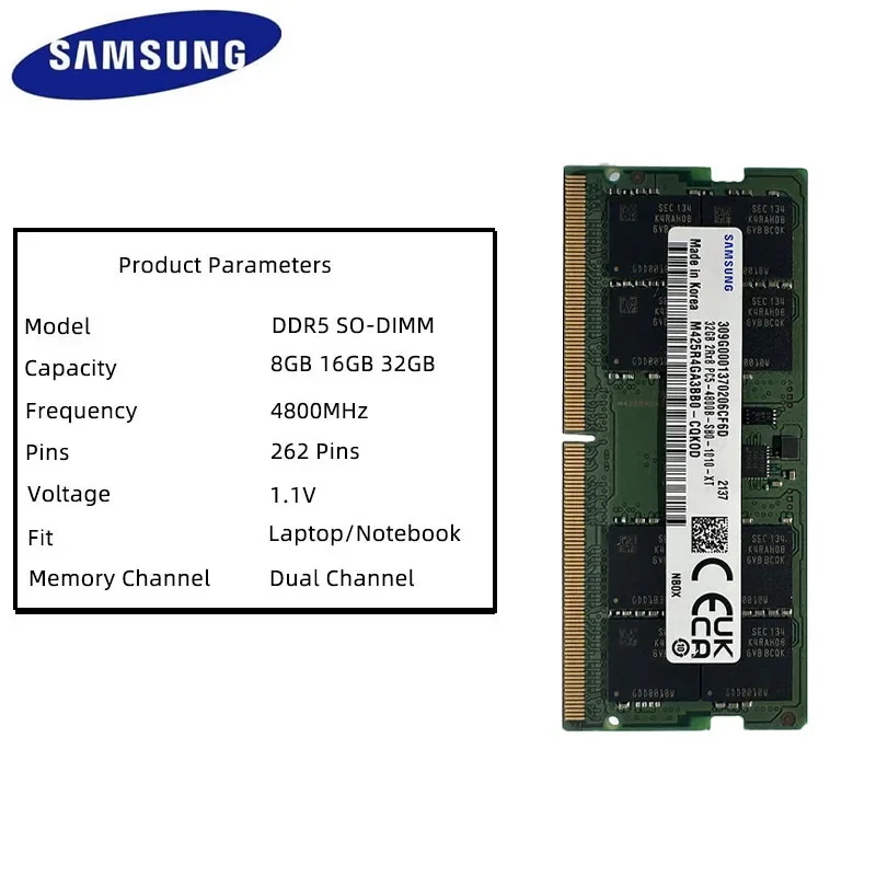 ラップトップメモリスティック,Samsung-DDR5 RAM,dell,lenovo