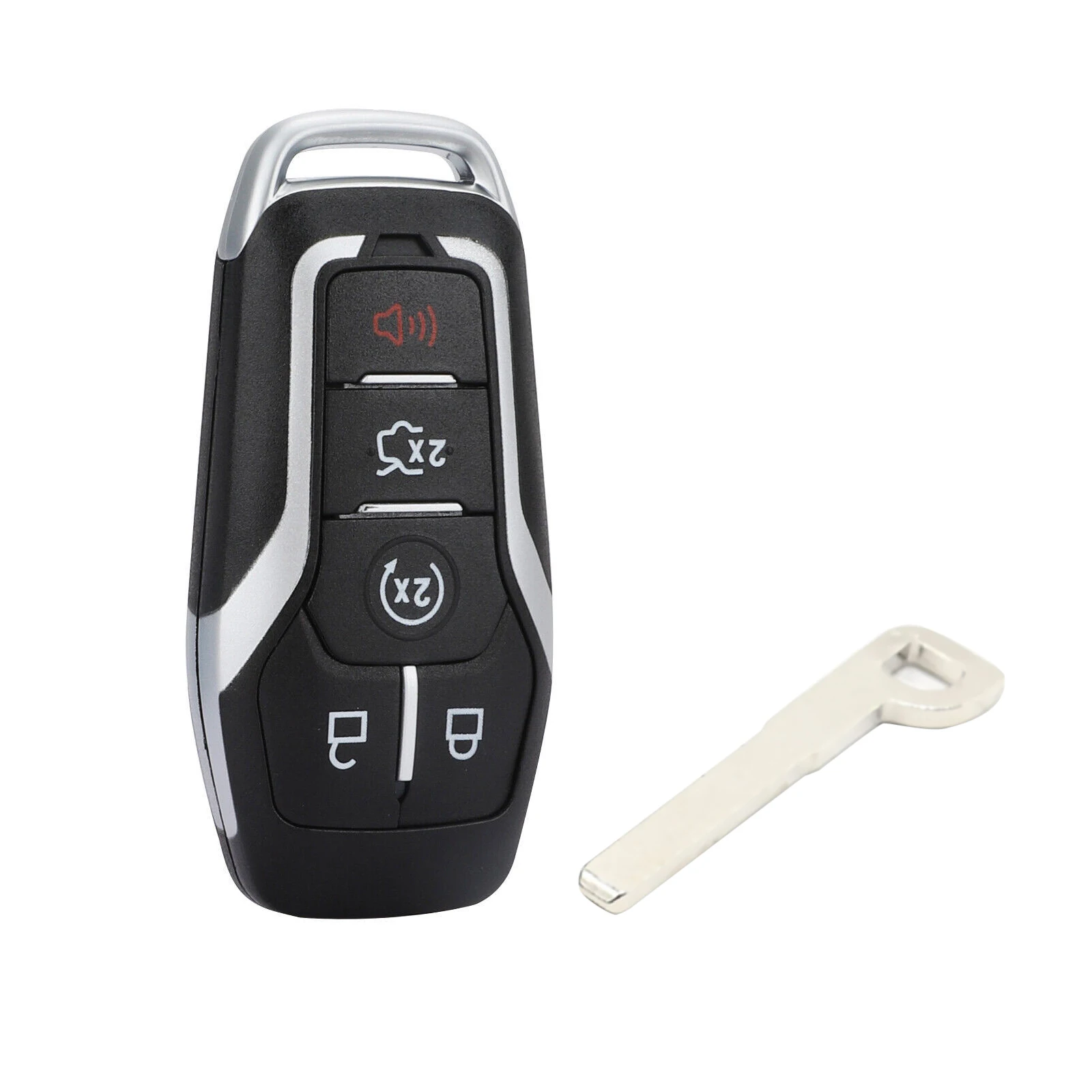 

Replacement 5 Buttons Key Case Cover For Ford 2015-2017 F-150 Explorer Edge Fusion M3N-A2C31243300 Car Key Fob Shell Case