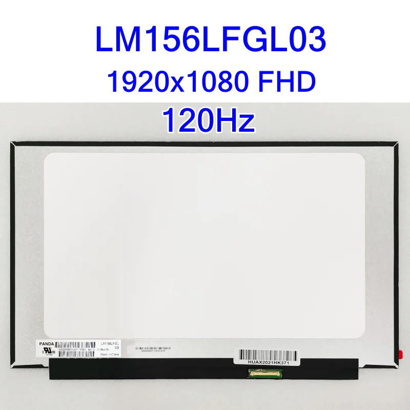 Tela Lcd do Portátil de 120hz Lm156lfgl03 02 para Asus Fx95g Fx90j Vx60g Msi Gl65 9sdk080ru Substituição de Exibição 1920×1080 40pin 15.6