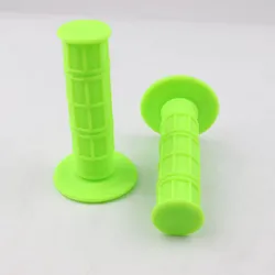 Universal Motorcycle Soft Rubber Handlebar Grips, 22mm 7/8 (Light green)