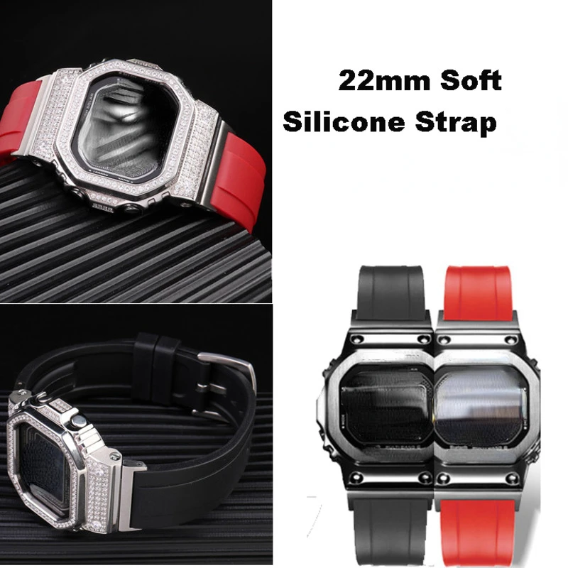 

Soft Silicone Strap For Casio G-SHOCK GMW-B5000 Water-proof Rubber Strap Wristband For Casio GMWB5000 Series Sport Watch Band