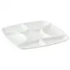 7-Will Square Paint Palette,White Ceramic Artist Paint Palette for Watercolor Painting, Palette Oil Painting 3