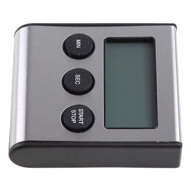 Stainless Steel Digital Kitchen Timer Large Display Timer with Loud Alarm Timer for Home Cooking Sports Meeting 5
