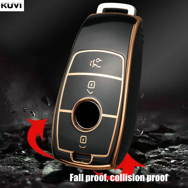 TPU Car Remote Key Case Cover Shell Fob for Mercedes Benz A B C E S Class W204 W205 W212 W213 W176 GLC CLA AMG W177 X167
