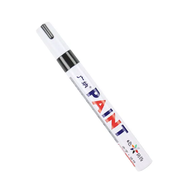 1 Piece Car Paint Pen Waterproof Car Wheel Tire Oily Painting Mark Pen Auto Rubber Tyre Tread CD Metal Permanent Paint Marker black