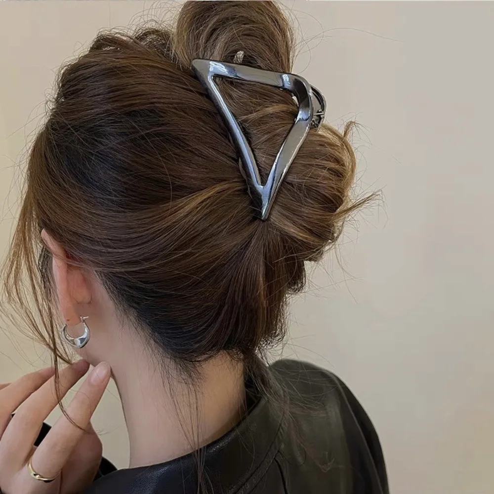 

New Metal Fashion Hair Accessories Geometric Hairpins Women Headwear Hair Clip Triangle Hair Claw