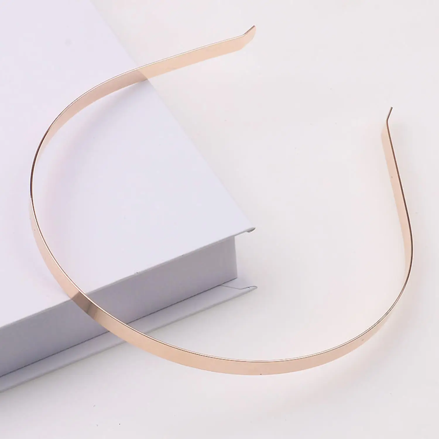 1 stücke Edelstahl Stirnband 3/4/5/6/7mm Gold Silber Schwarz Farbe Rohlinge Kopf Hoop Basis für Diy Schmuck Machen Braut Kopfbedeckungen – Detail 5