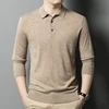 Polo Sweater Wool Sweater Knitted Sweater Men's Autumn Style Business Casual Skin Friendly Comfortable Top Sweater