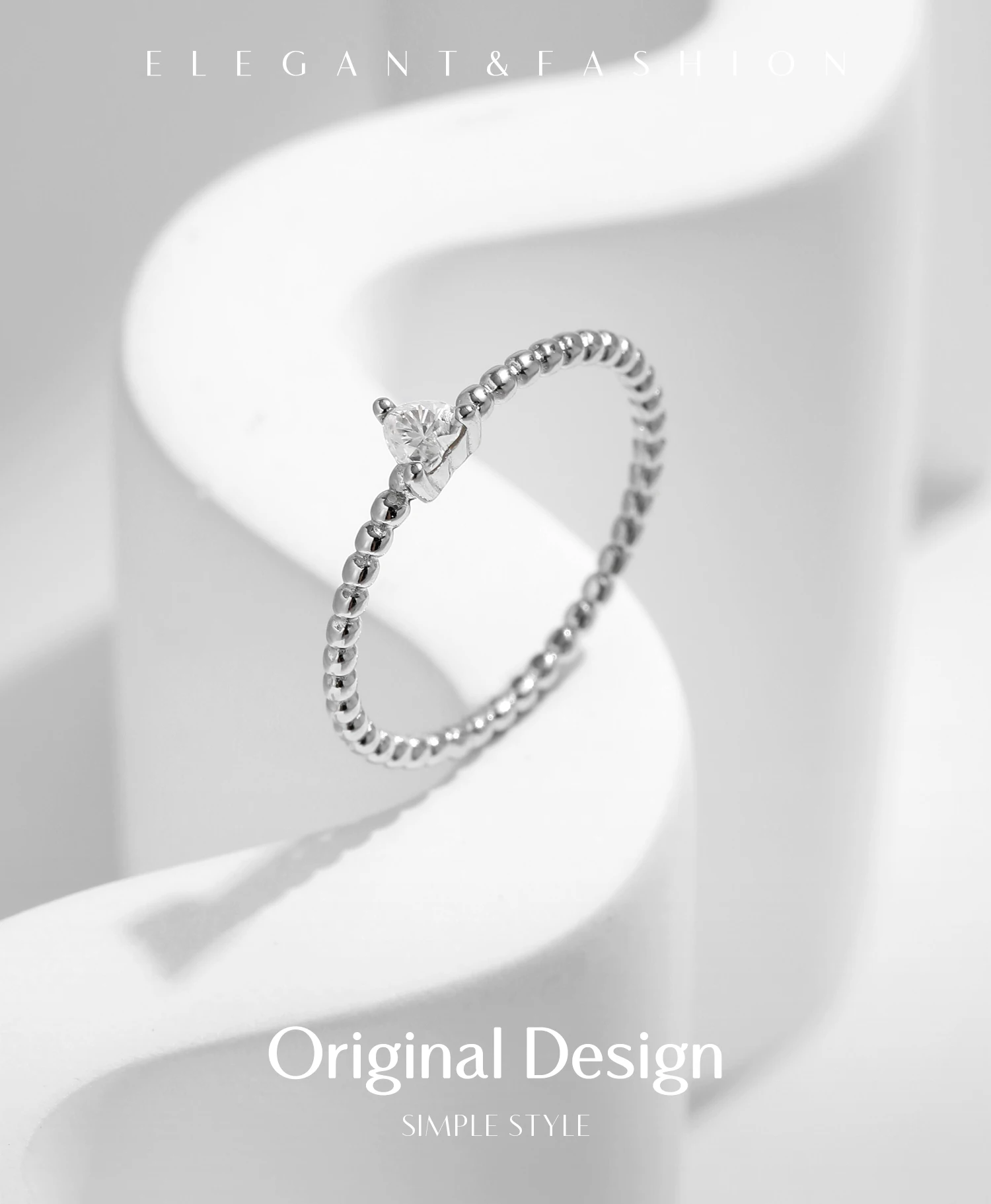 MODIAN D Color Heart Moissanite Engagement Rings For Women 925 Sterling Silver Lab Diamond Wedding Statement Jewelry