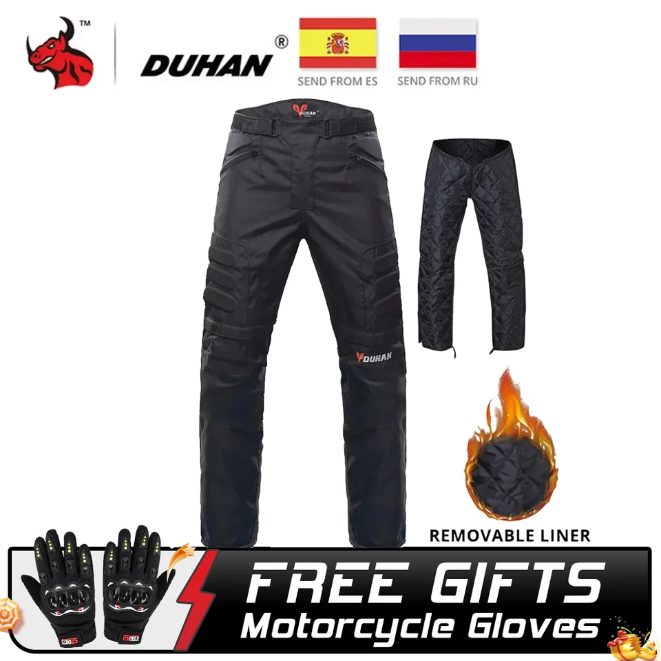 DUHAN-Pantalones informales para motocicleta para hombre, peto de Motocross,  pantalones de carga para Moto con protección con certificación CE, Verano -  AliExpress